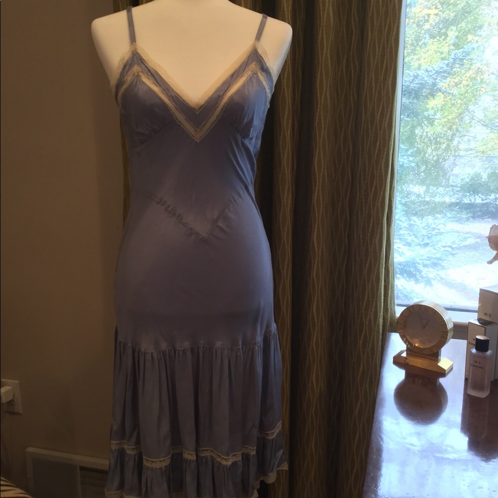 Day by Malene Birger Perriwinkle silk slip dress - Picture 3 of 4